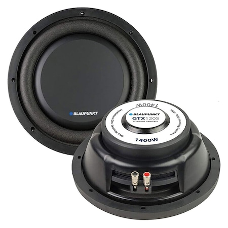 Blaupunkt Slim Line Single-Voice-Coil 4-Ohm Subwoofer 12-In., 1,400 Watts Max GTX120S